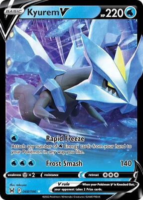 Kyurem V card from SWSH11: Lost Origin