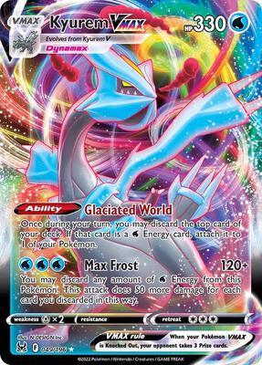 Kyurem VMAX card from SWSH11: Lost Origin