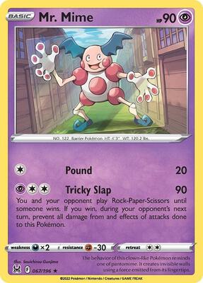 Mr. Mime card from SWSH11: Lost Origin