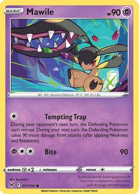 Mawile card from SWSH11: Lost Origin