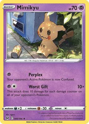 Mimikyu card from SWSH11: Lost Origin