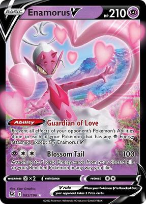 Enamorus V card from SWSH11: Lost Origin