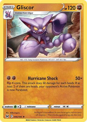 Gliscor card from SWSH11: Lost Origin