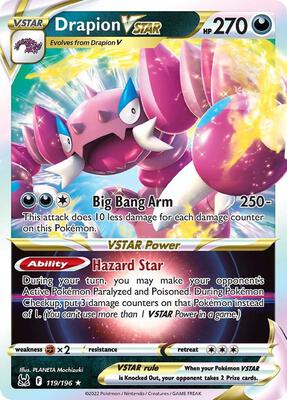 Drapion VSTAR card from SWSH11: Lost Origin