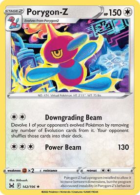 Porygon-Z card from SWSH11: Lost Origin