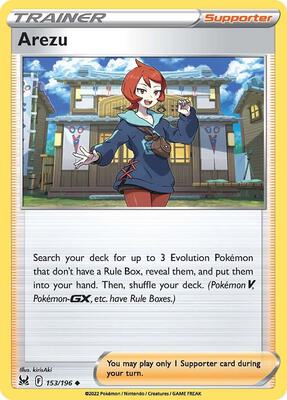 Arezu card from SWSH11: Lost Origin