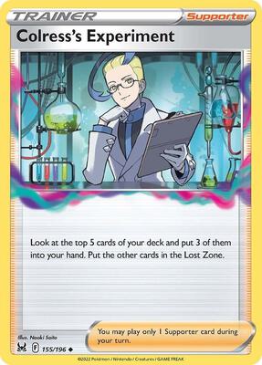 Colress's Experiment card from SWSH11: Lost Origin