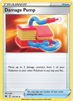 Damage Pump card from SWSH11: Lost Origin