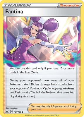 Fantina card from SWSH11: Lost Origin