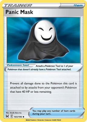 Panic Mask card from SWSH11: Lost Origin