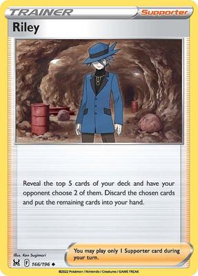 Riley card from SWSH11: Lost Origin