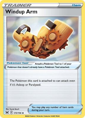 Windup Arm card from SWSH11: Lost Origin