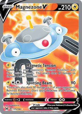 Magnezone V (Full Art) card from SWSH11: Lost Origin