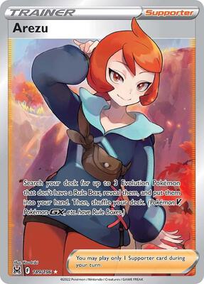 Arezu (Full Art) card from SWSH11: Lost Origin