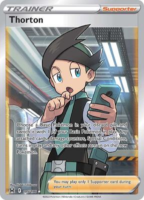 Thorton (Full Art) card from SWSH11: Lost Origin