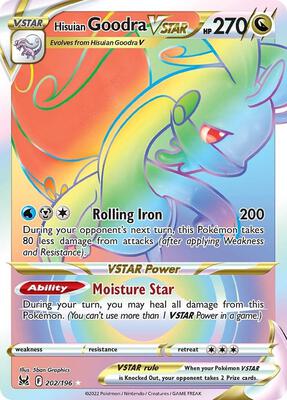 Hisuian Goodra VSTAR (Secret) card from SWSH11: Lost Origin