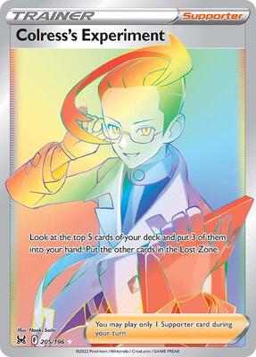 Colress's Experiment (Secret) card from SWSH11: Lost Origin