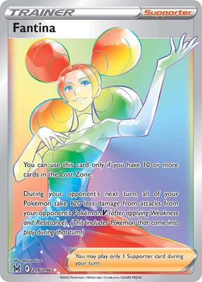 Fantina (Secret) card from SWSH11: Lost Origin