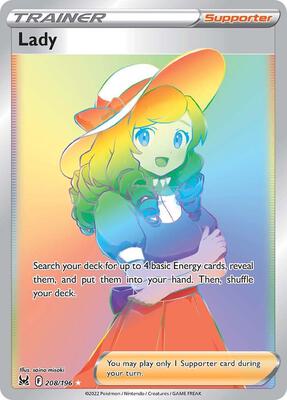 Lady (Secret) card from SWSH11: Lost Origin