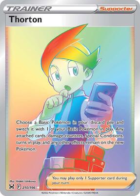Thorton (Secret) card from SWSH11: Lost Origin