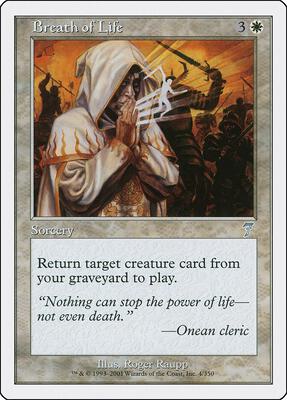 Breath of Life card from 7th Edition