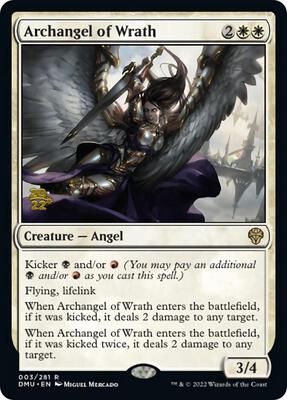 Archangel of Wrath card from Prerelease Cards
