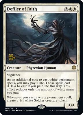 Defiler of Faith card from Prerelease Cards