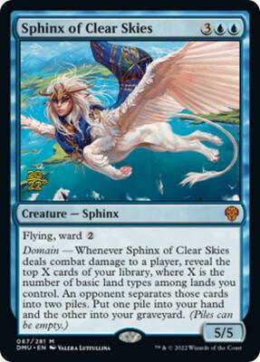 Sphinx of Clear Skies card from Prerelease Cards