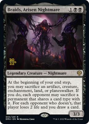 Braids, Arisen Nightmare card from Prerelease Cards