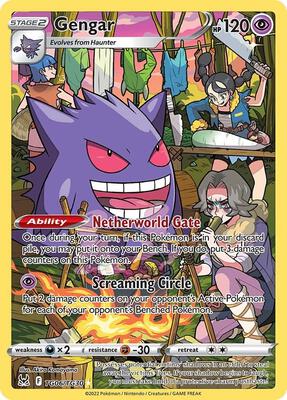 Gengar card from SWSH11: Lost Origin Trainer Gallery