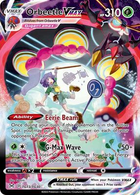 Orbeetle VMAX card from SWSH11: Lost Origin Trainer Gallery