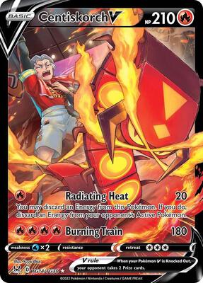 Centiskorch V card from SWSH11: Lost Origin Trainer Gallery