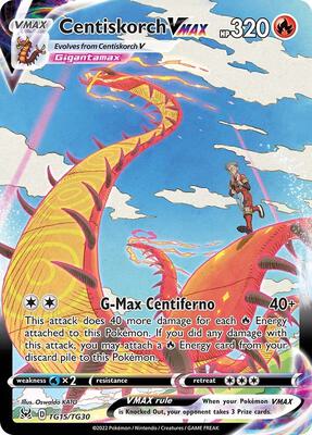 Centiskorch VMAX card from SWSH11: Lost Origin Trainer Gallery