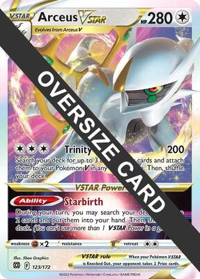 Arceus VSTAR - 123/172 card from Jumbo Cards