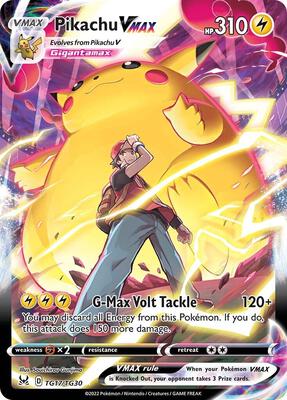Pikachu VMAX card from SWSH11: Lost Origin Trainer Gallery