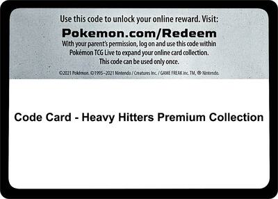 Code Card - Heavy Hitters Premium Collection card from SWSH10: Astral Radiance