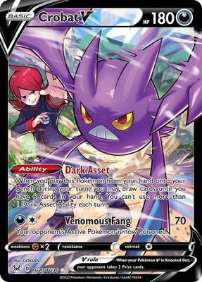 Crobat V card from SWSH11: Lost Origin Trainer Gallery