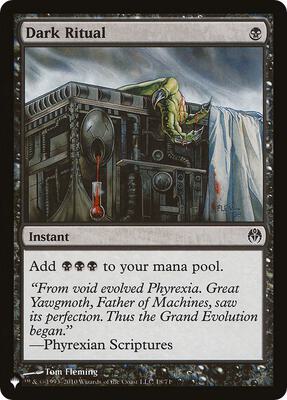 Dark Ritual (DDE) card from The List Reprints