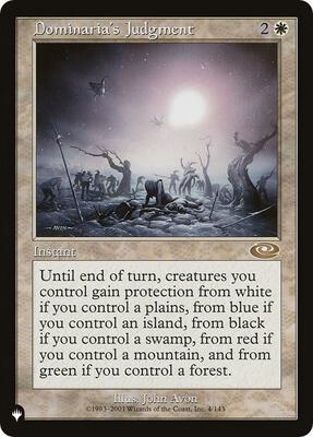Dominaria's Judgment card from The List Reprints