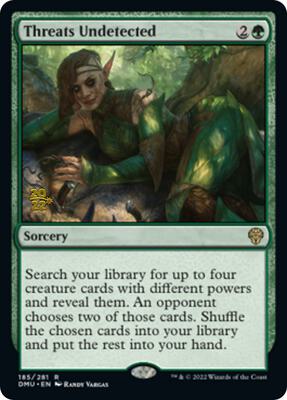 Threats Undetected card from Prerelease Cards