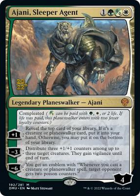 Ajani, Sleeper Agent card from Prerelease Cards