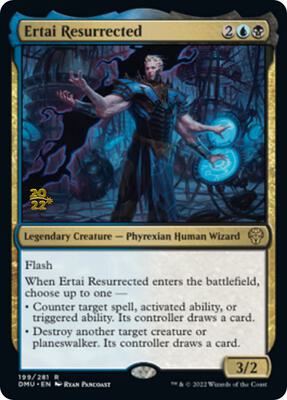 Ertai Resurrected card from Prerelease Cards
