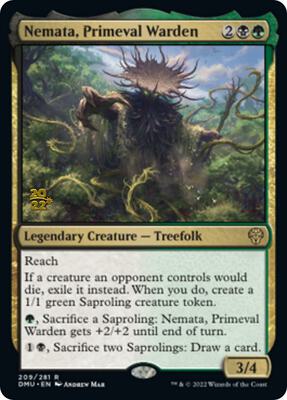 Nemata, Primeval Warden card from Prerelease Cards