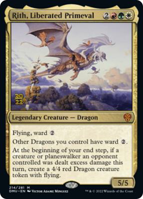 Rith, Liberated Primeval card from Prerelease Cards
