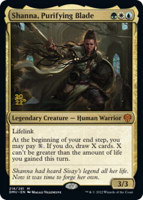 Shanna, Purifying Blade card from Prerelease Cards