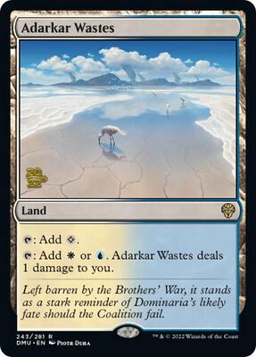 Adarkar Wastes card from Prerelease Cards