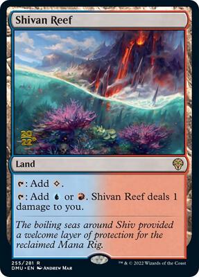 Shivan Reef card from Prerelease Cards
