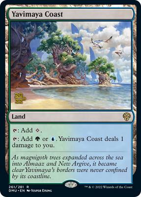 Yavimaya Coast card from Prerelease Cards