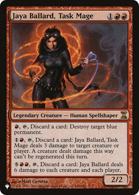 Jaya Ballard, Task Mage card from The List Reprints