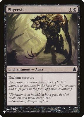Phyresis card from The List Reprints
